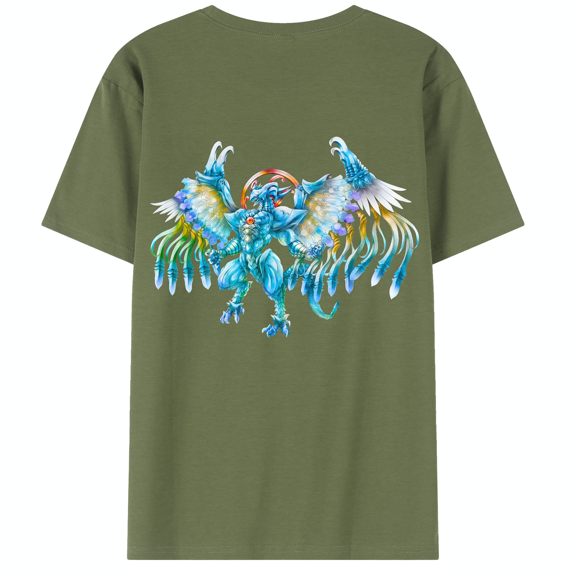 （画像用） 遊☆戯☆王 Yu-Gi-Oh! 綿100％半袖Tシャツ（背面プリント）